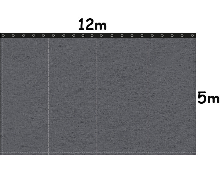Backdrop Bühnenmolton 300g/m² anthrazit