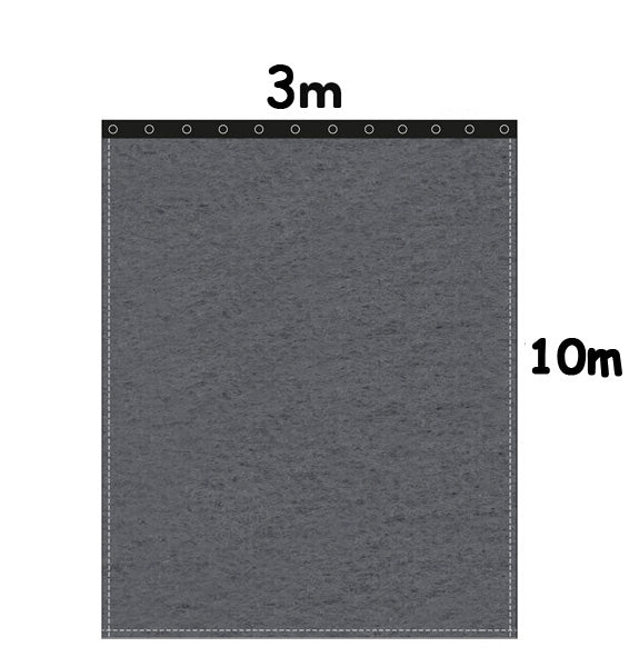 Backdrop Bühnenmolton 300g/m² anthrazit