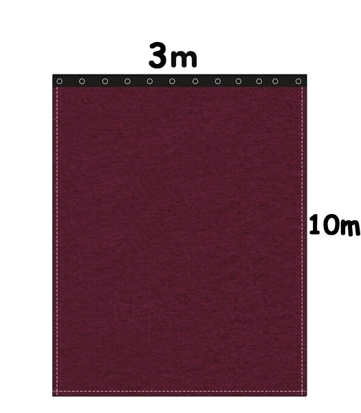 Backdrop stage molton 300g/m² bordeaux
