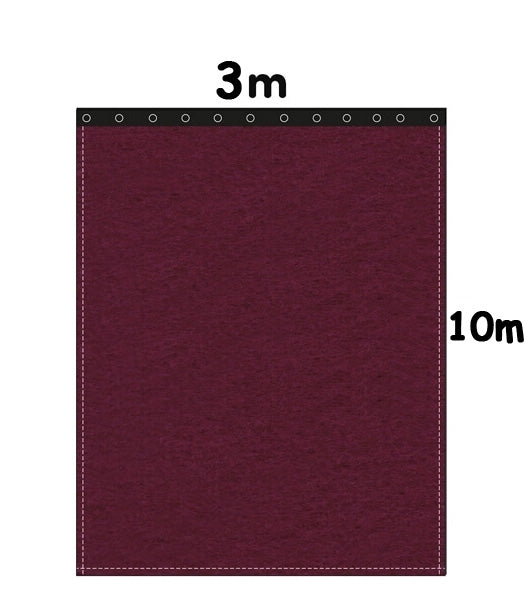 Backdrop stage molton 300g/m² bordeaux