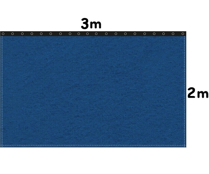 Backdrop Bühnenmolton 300g/m²  bluebox