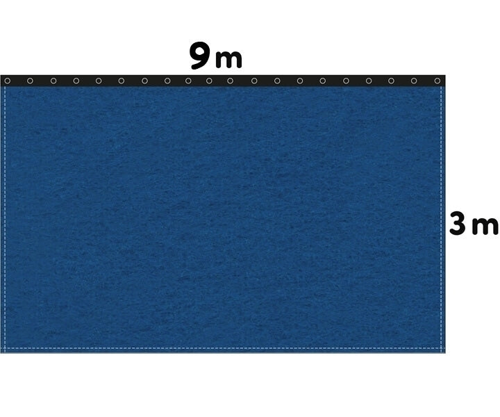 Backdrop Bühnenmolton 300g/m²  bluebox