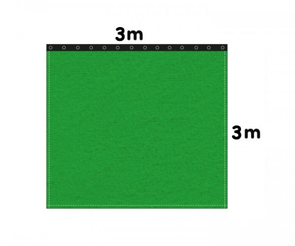 Backdrop stage molton 300g/m² greenbox