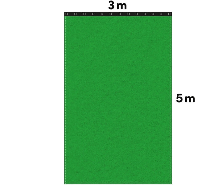 Backdrop stage molton 300g/m² greenbox