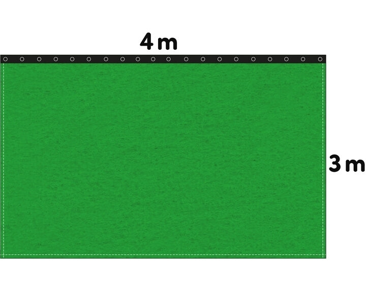 Backdrop stage molton 300g/m² greenbox