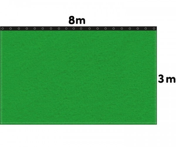 Backdrop stage molton 300g/m² greenbox