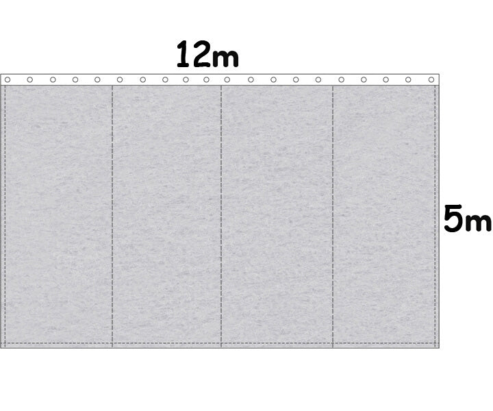 Backdrop Bühnenmolton 300g/m²  hellgrau