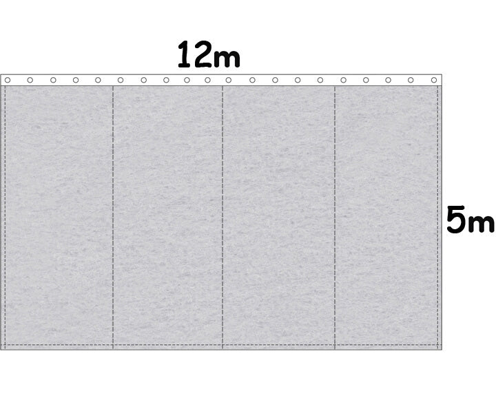 Backdrop Bühnenmolton 300g/m²  hellgrau