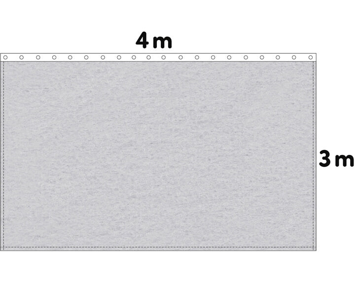 Backdrop Bühnenmolton 300g/m²  hellgrau