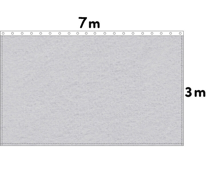 Backdrop Bühnenmolton 300g/m²  hellgrau