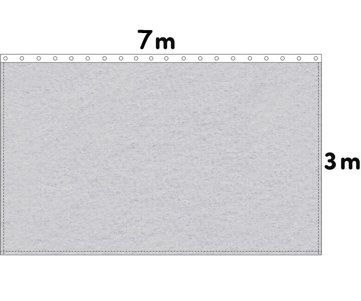 Backdrop Bühnenmolton 300g/m²  hellgrau