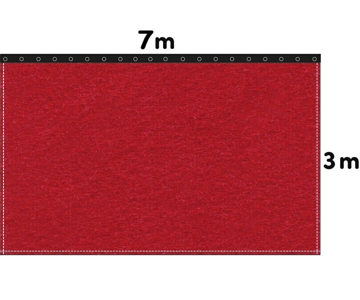 Backdrop Bühnenmolton 300g/m² kirschrot