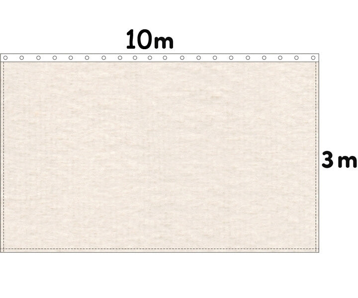 Backdrop Bühnenmolton 300g/m²  natur