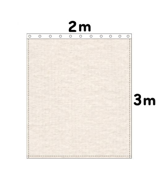 Backdrop Bühnenmolton 300g/m²  natur