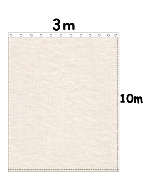 Backdrop Bühnenmolton 300g/m²  natur