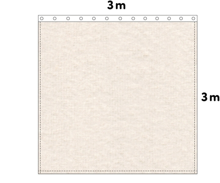 Backdrop Bühnenmolton 300g/m²  natur