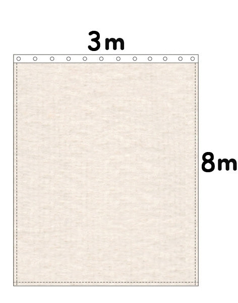 Backdrop Bühnenmolton 300g/m²  natur