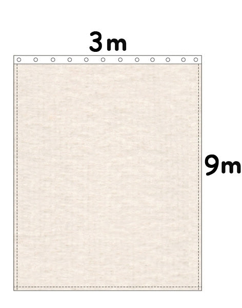 Backdrop Bühnenmolton 300g/m²  natur