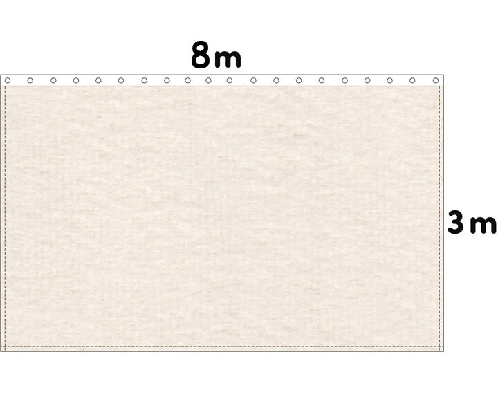 Backdrop Bühnenmolton 300g/m²  natur