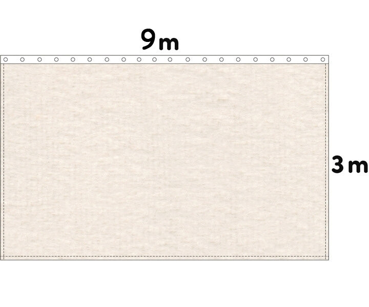 Backdrop Bühnenmolton 300g/m²  natur