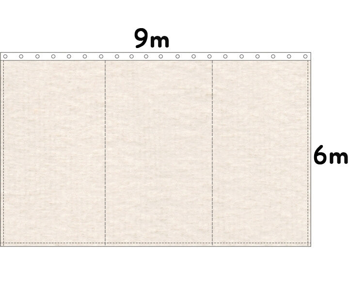 Backdrop Bühnenmolton 300g/m²  natur