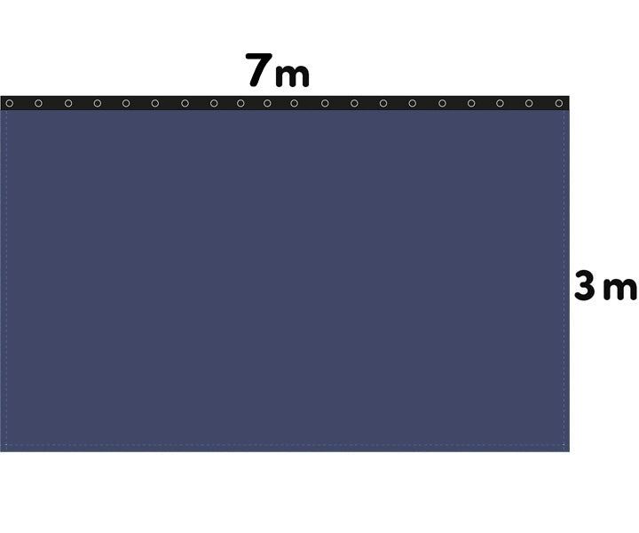 Backdrop Bühnenmolton 300g/m² royalblau