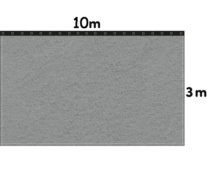 Backdrop Bühnenmolton 300g/m²  schiefergrau