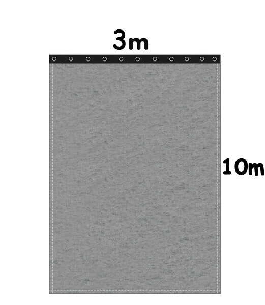 Backdrop Bühnenmolton 300g/m²  schiefergrau