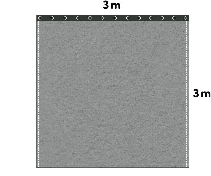 Backdrop Bühnenmolton 300g/m²  schiefergrau