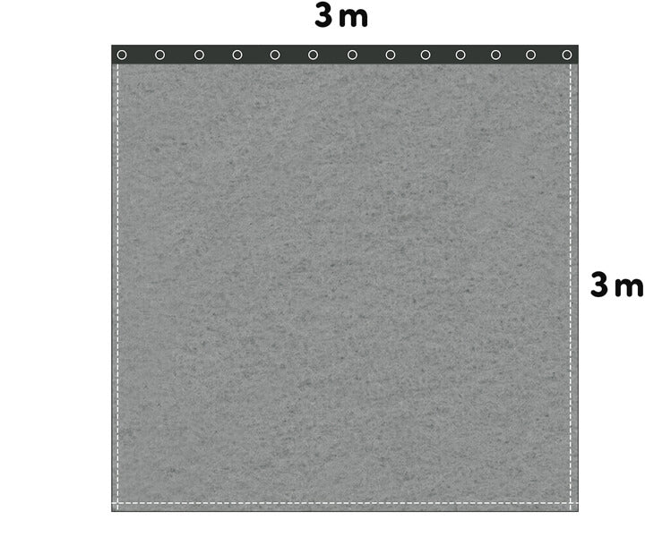 Backdrop Bühnenmolton 300g/m²  schiefergrau