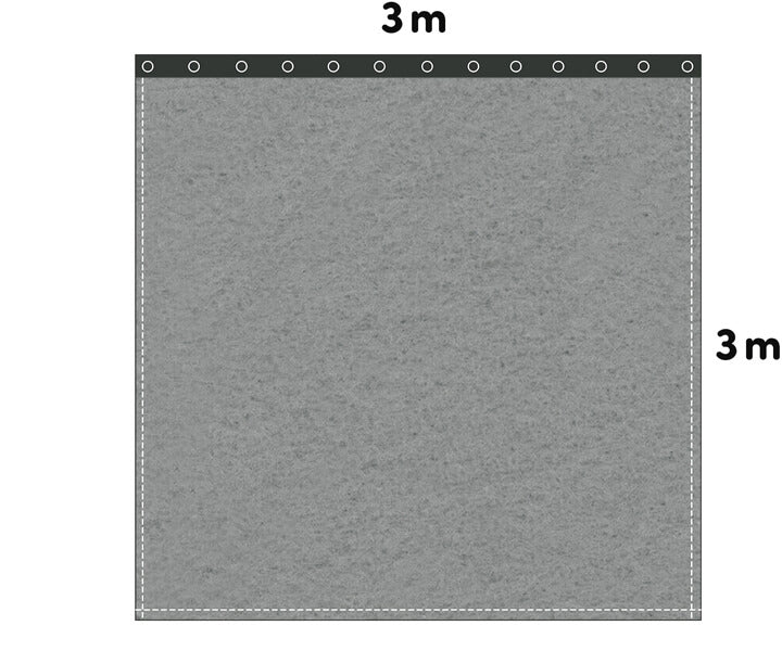 Backdrop Bühnenmolton 300g/m²  schiefergrau