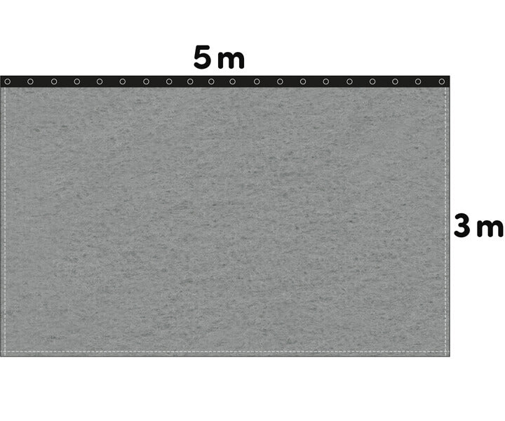 Backdrop Bühnenmolton 300g/m²  schiefergrau