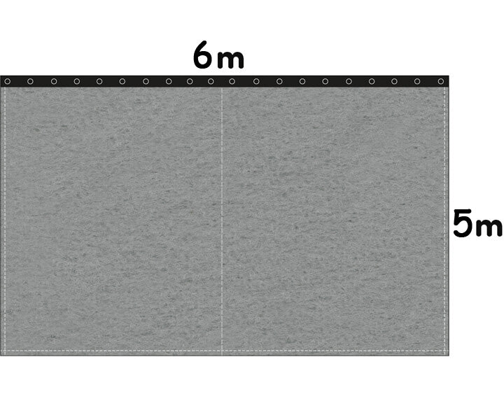 Backdrop Bühnenmolton 300g/m²  schiefergrau