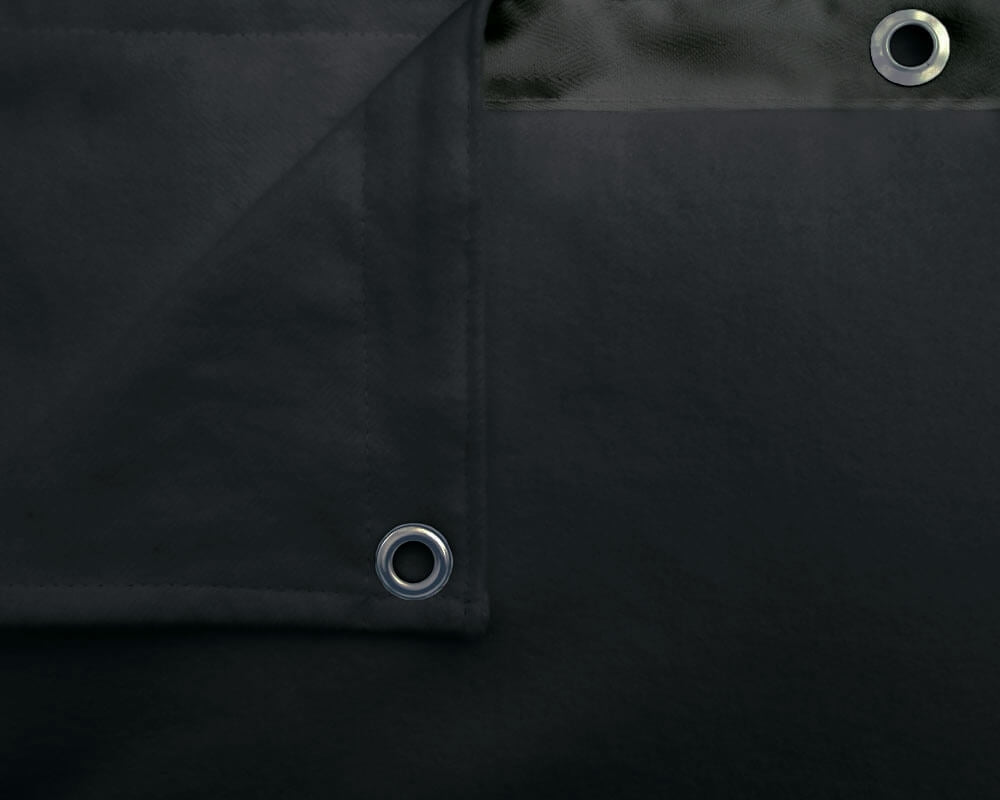 Backdrop Bühnenmolton 300g/m²  schwarz