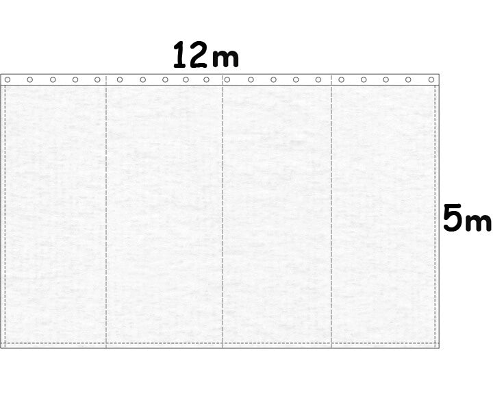 Backdrop stage molton 300g/m² white