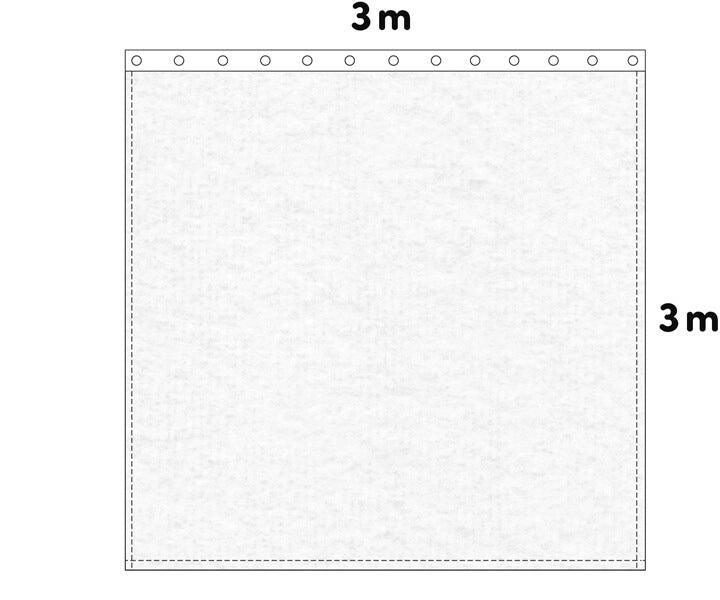 Backdrop stage molton 300g/m² white