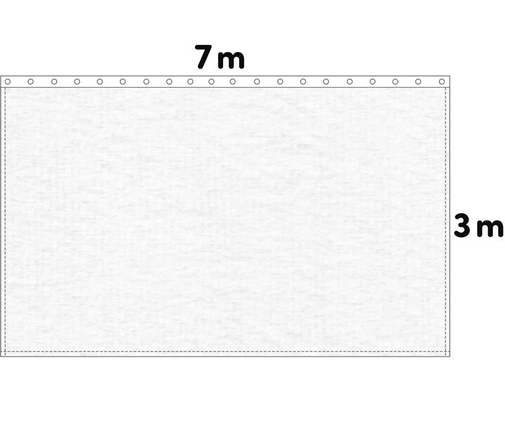 Backdrop stage molton 300g/m² white