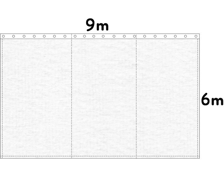 Backdrop stage molton 300g/m² white