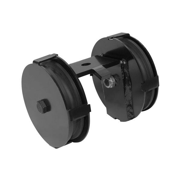 Eurotrack Double Wheel Pulley - 85mm - black