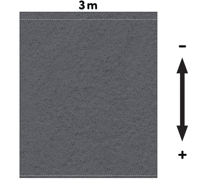 Fotohintergrund Meterware Bühnenmolton 300g/m² 3m Breite