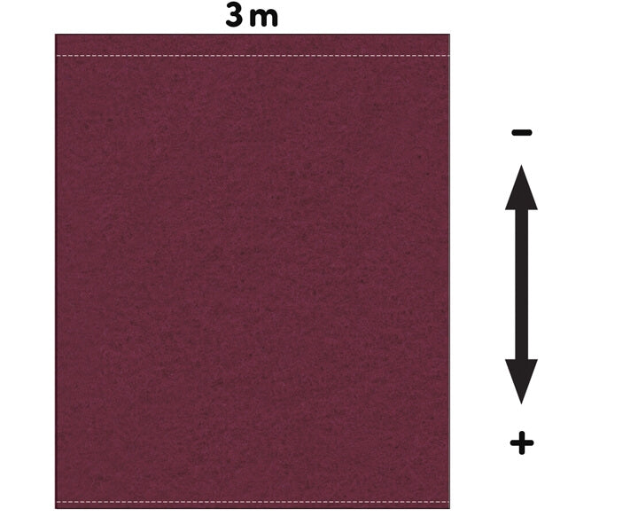 Fotohintergrund Meterware Bühnenmolton 300g/m² 3m Breite