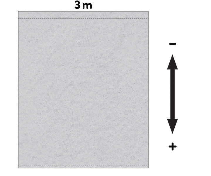 Fotohintergrund Meterware Bühnenmolton 300g/m² 3m Breite