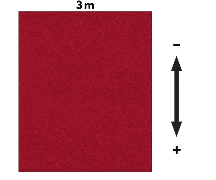 Fotohintergrund Meterware Bühnenmolton 300g/m² 3m Breite