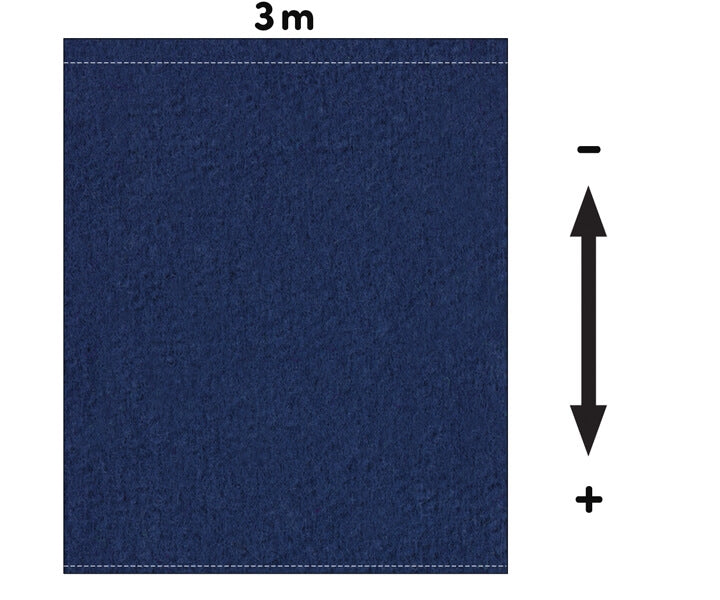Fotohintergrund Meterware Bühnenmolton 300g/m² 3m Breite