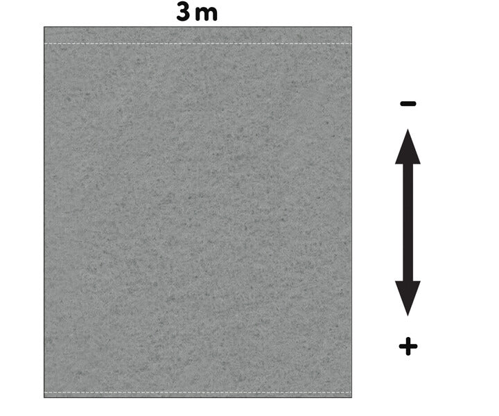 Fotohintergrund Meterware Bühnenmolton 300g/m² 3m Breite
