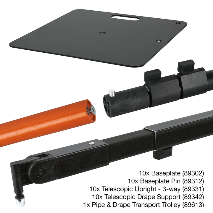 Wentex transport trolley with complete hardware set