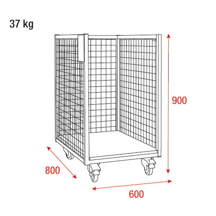 Wentex trolley for backdrops - Half size