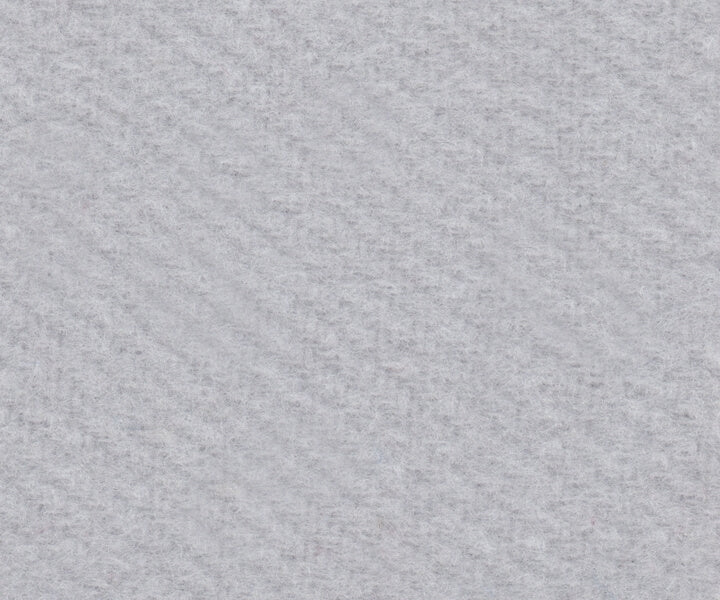 Acoustic blackout 1500g/m² light gray | white Pleated tape 1.9m wide