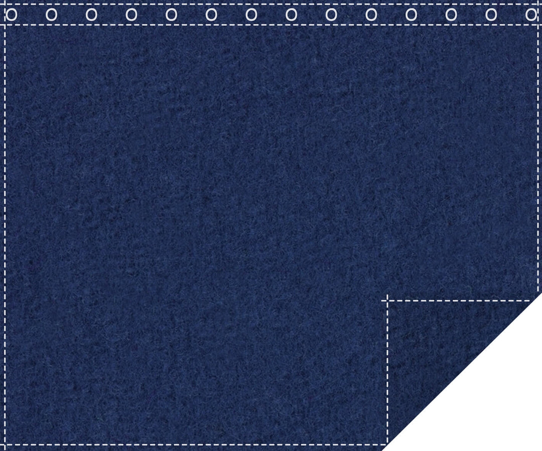 Acoustic blackout 1500g/m² royal blue eyeletted 1.9m wide