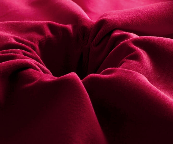 Stage velvet by the meter 350g/m² cherry red 1.5m wide